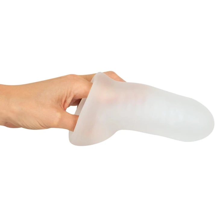 Nakładka powiększająca REBEL z pierścieniem, 16,5 cm, TPE, elastyczna, stymulująca