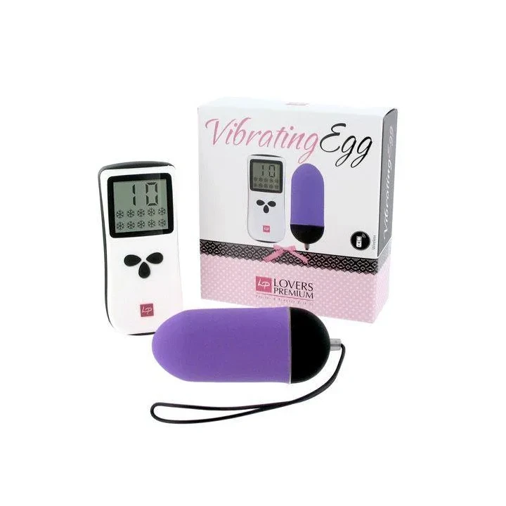 Jajko wibrujące LoversPremium z pilotem bezprzewodowym, 10 trybów, zasięg 10m