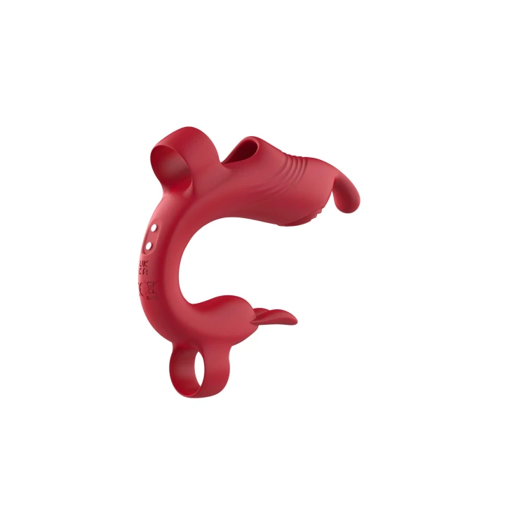 Masażer G-Spot Finger - Medyczny silikon, 10 trybów wibracji, wodoodporny, 20cm