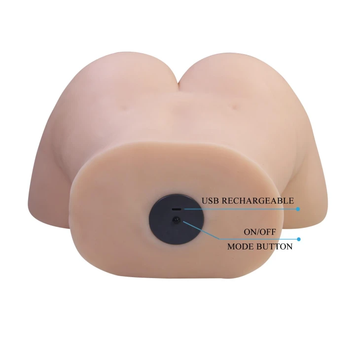 Wibrator analny i waginalny CRAZYBULL Liora - realistyczny, wodoodporny, superelastyczny