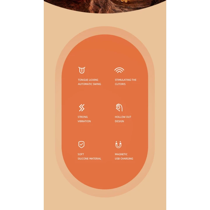 Wibrator Corse, silikonowy, 36 funkcji wibracji i tappingu, ładowanie USB