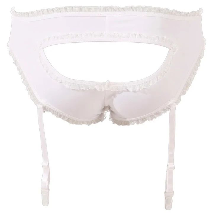 Zestaw dla uczennicy COTTELLI LINGERIE - spódnica z zamkiem, krótki top z wiązaniem