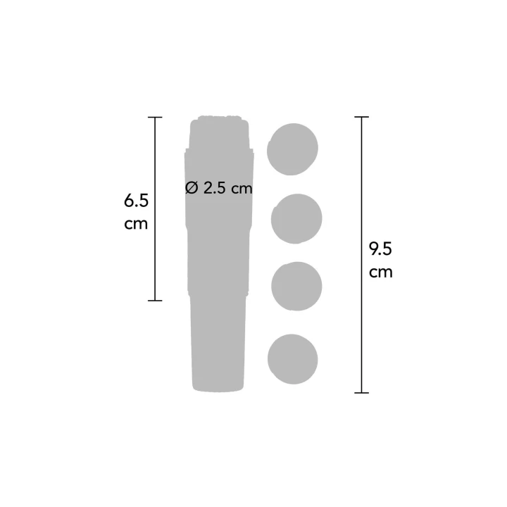 Masażer do ciała Funky Massager, TPE, wodoodporny, długość 9.5 cm