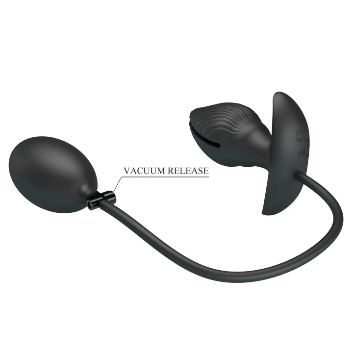 Korek analny – PRETTY LOVE Manson, silikonowy, napompowany, 10 funkcji wibracji