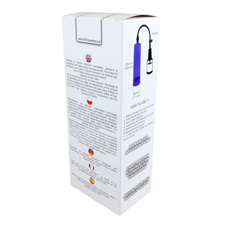 Pompka próżniowa Powerpump MAX - Wodoodporna, Silikonowa, 22 cm