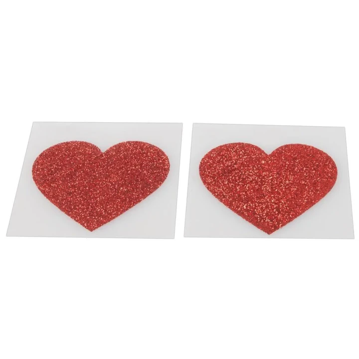 Naklejki na sutki COTTELLI ACCESSOIRES – Serduszka Czerwone, Skóra przyjazne, 1 Para