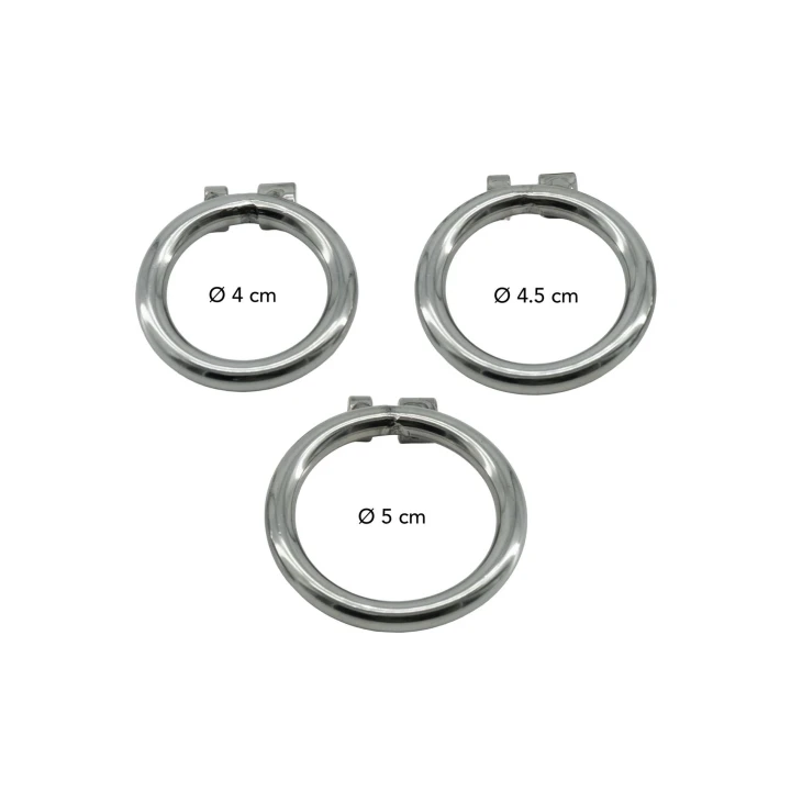 Harnais do Kontroli Męskości HIDDEN DESIRE, Stal Nierdzewna, Ultra Krótki, 4-5cm