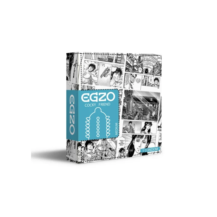 Prezerwatywy lateksowe Egzo Tought Cat, wypustki, długość 18-19 cm