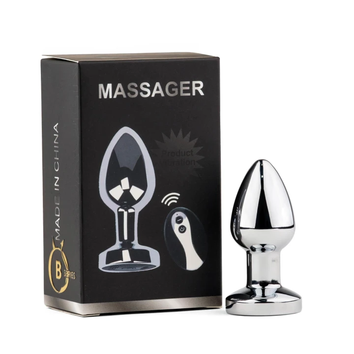 Wibrator análowy (butt plug) Metal Series — pilot, 10 trybów, ładowanie magnetyczne