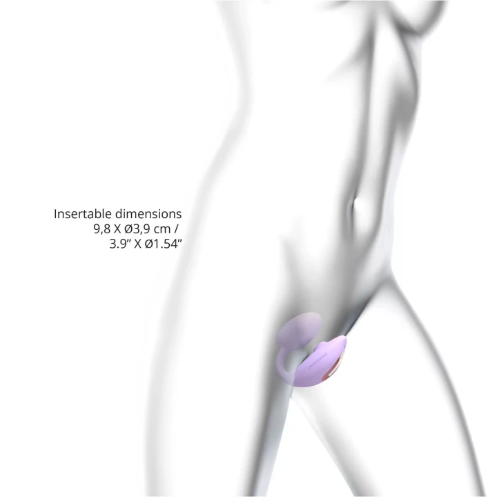 Stymulator łechtaczki Wonderlover - wodoodporny, zdalne sterowanie, elastyczna konstrukcja