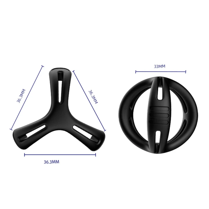 Pierścień erekcyjny silikonowy, czarny, medyczny, zwiększający trwałość i intensywność orgazmów
