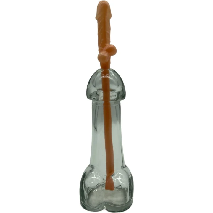 Słomki do picia Kinky Pleasure – 10 sztuk, kształt penisa, 19 cm długości