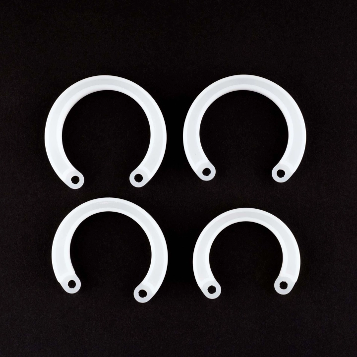 Klatka na penisa Silicone Control – zestaw 5 pierścieni, długość 7 cm, wymienne kołki