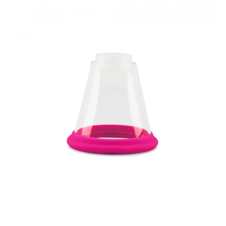 Pompka stymulująca z wibratorem G-spot, Różowa, 10 trybów wibracji, wymienne nakładki