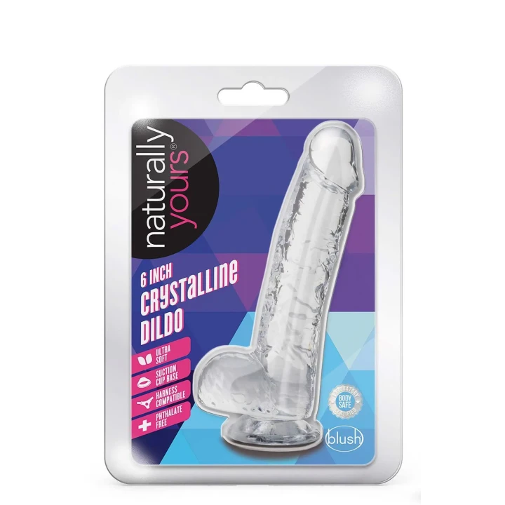 Dildo Naturally Yours 6" z TPE, z przyssawką, bez ftalanów