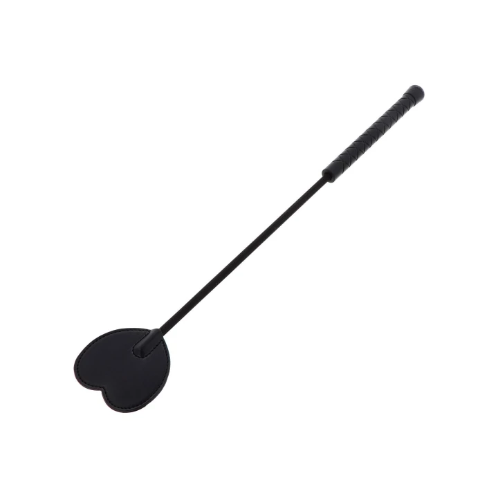 Pejcz z końcówką serca - EXTREME by HIDDEN DESIRE, skóra PU, 45 cm długości