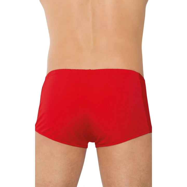 Bokserki męskie SOFTLINE COLLECTION, siateczkowe, czerwień, M, komfortowe dopasowanie