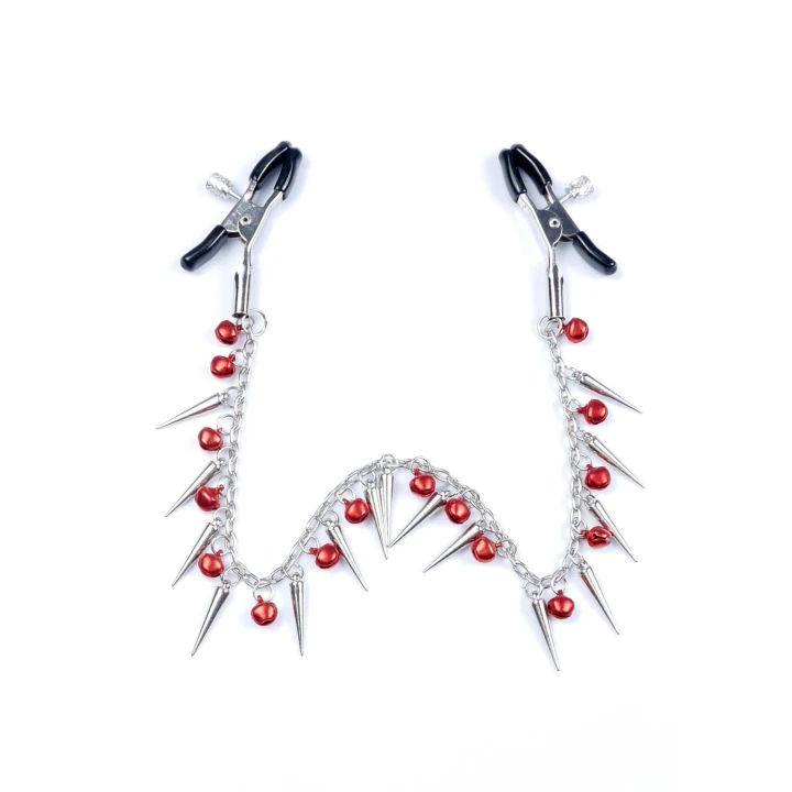 Zaciski na sutki - Stymulator Nipple Clamps No.3 - Metalowe z regulacją siły zacisku