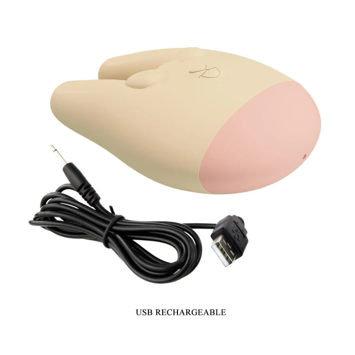 Stymulator łechtaczki Romance Bunny — silikonowy, 7 trybów, długość 8,5 cm