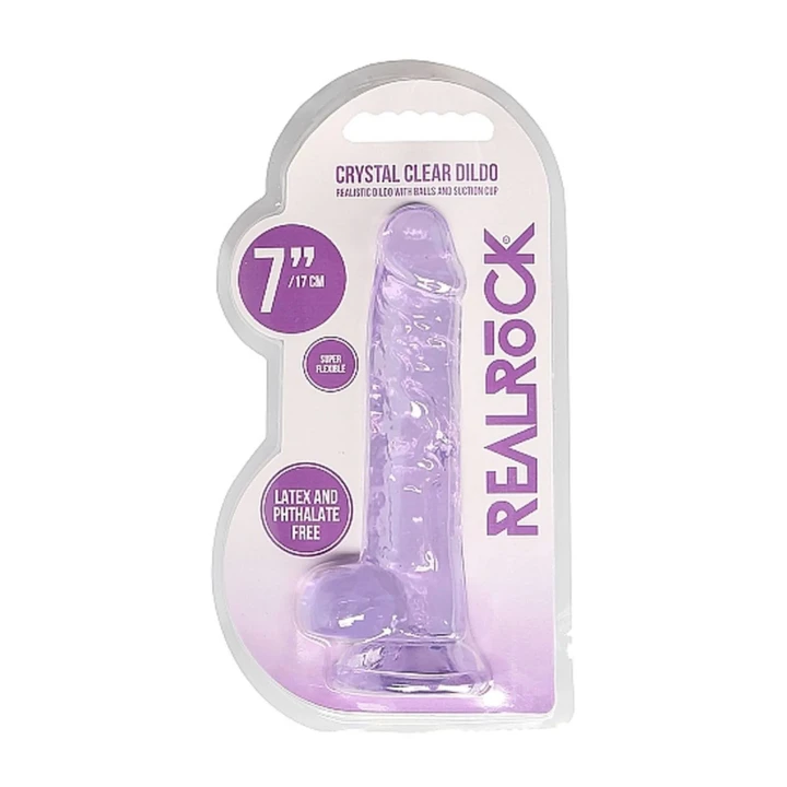 Dildo REALROCK CRYSTAL CLEAR 7
