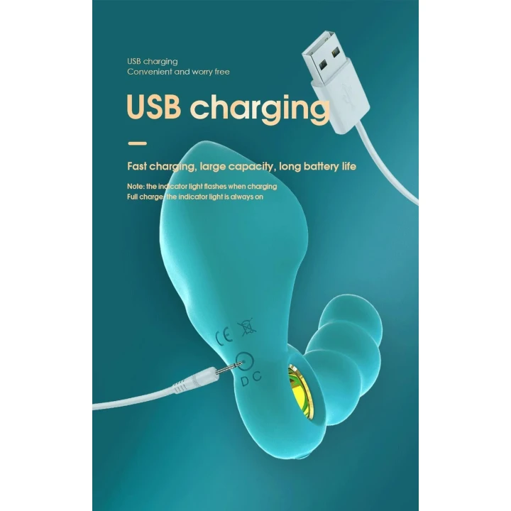 Masażer prostaty Angelo, silikonowy, wibrujący, wodoodporny, 36 trybów wibracji