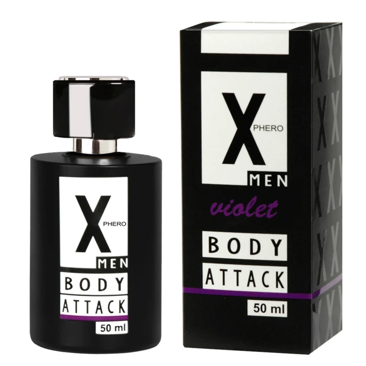 Woda toaletowa dla mężczyzn Body Attack Violet 50 ml - intensywny zapach, uwodzicielskie nuty