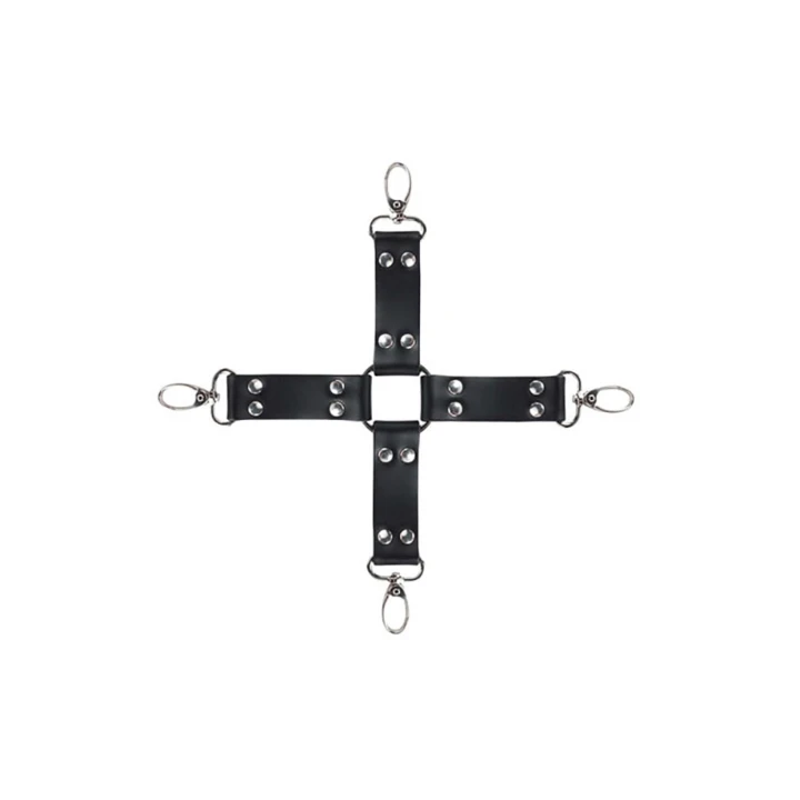Hogtie BDSM – Skórzany z metalowymi okuciami, Solidny i trwały do intensywnych pozycji