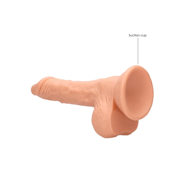 Dildo realistyczne Skin TPE 17 cm z przyssawką, super miękkie, anatomiczne detale