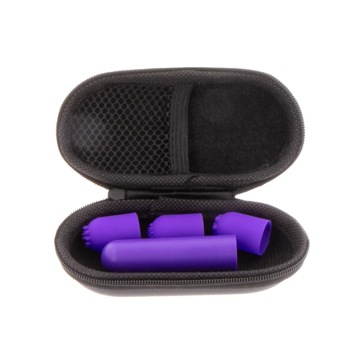 Stymulator wzmacniający ToyJoy, silikonowy, wodoodporny IPX6, 3 nakładki