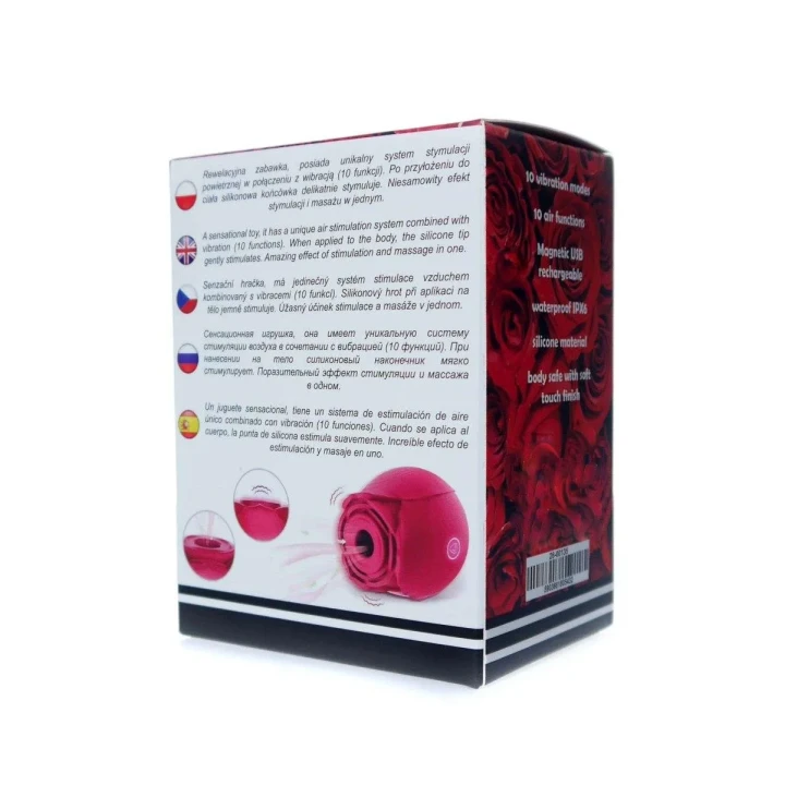 Stymulator łechtaczki USB, Silikonowy, 10 funkcji wibracji, Wodoodporny