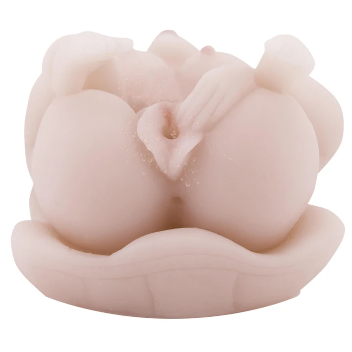 Masturbator TPR BAILE z podwójnymi wibracjami, funkcją dźwiękową i zaciśnięcia