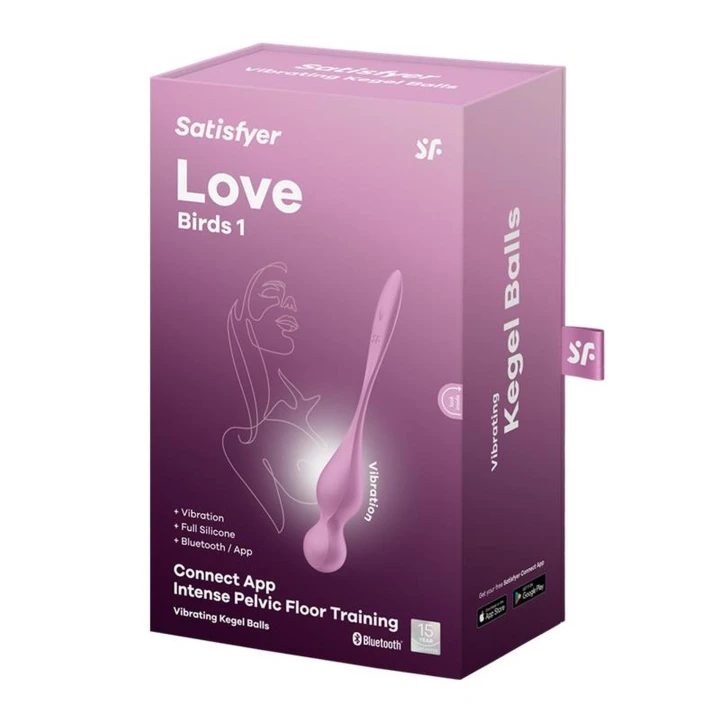 Wibrator do Kegelów Satisfyer Love Birds 1, silikon, wodoodporny IPX7, intensywne wibracje