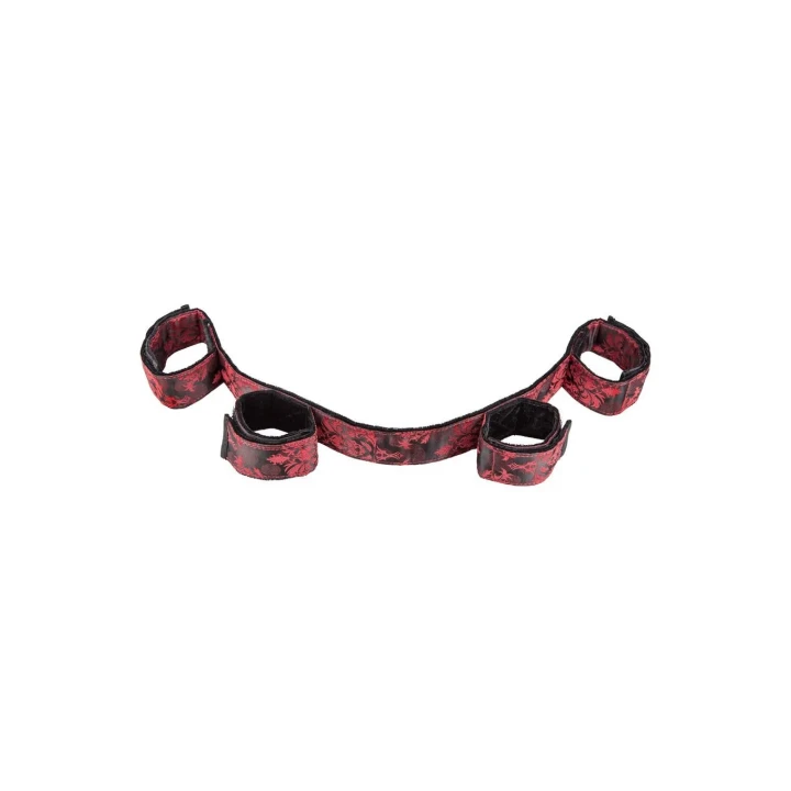 Kajdanki bondage Scandal - Polyester, długość 50.75 cm, czarne