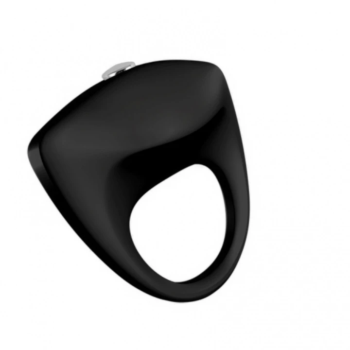 Pierścień wibracyjny Power Escorts Turbo 02 - czarny, zasilany bateriami, wysoka wibracja