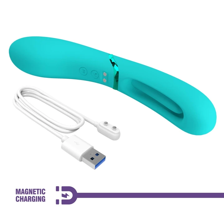 Masażer punktu G ROMANCE - Lexie, 7 funkcji wibracji, 4 tryby kołysania, silikon