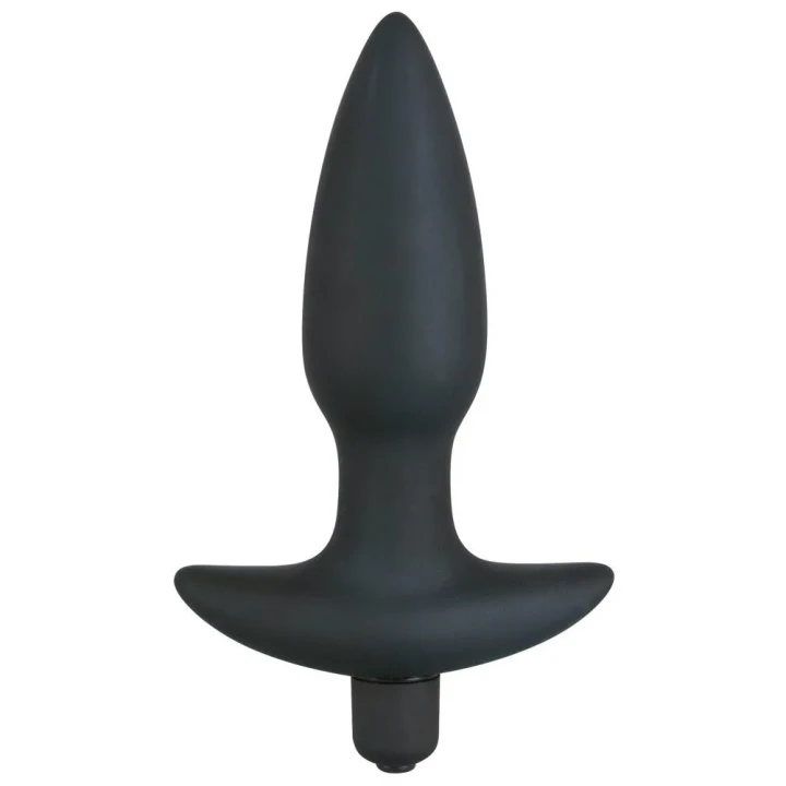 Wtyczka analna silikonowa Black Velvet, 5-stopniowa wibracja, 15 cm długości