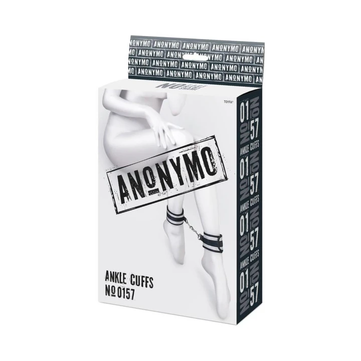 Kajdanki na Kostki Anonymo, poliester, srebrne, 28,5 cm, elegancka zabawa