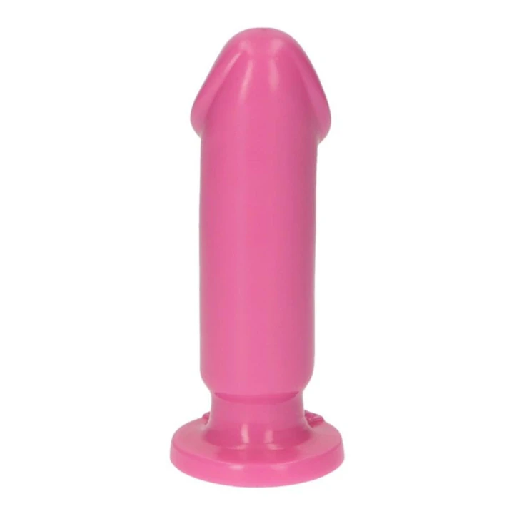 Dildo Caio Pink, standardowa długość, duża średnica, przyssawka do stabilizacji