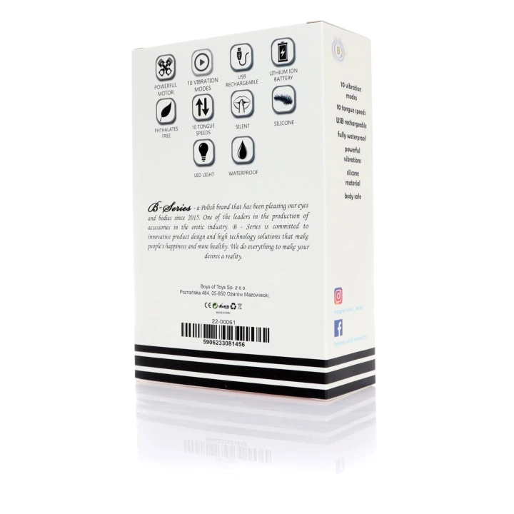 Stymulator lingualny - Gadżet X, 10 funkcji, wibrujące jajko, USB, wodoodporny