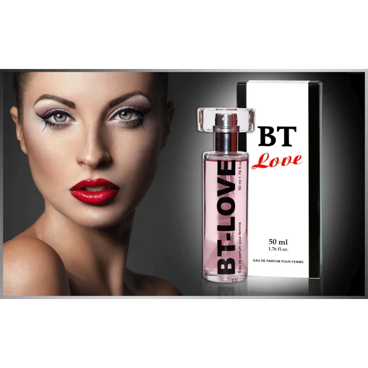 Perfumy dla kobiet Feromony-BT Love 50 ml, zmysłowy zapach z nutami czarnej porzeczki i róży