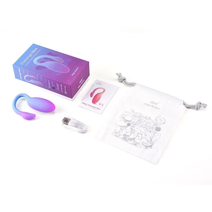 Wibrator noszony Magic Motion Flamingo Max — sterowanie aplikacją, squeeze-control, wodoodporny