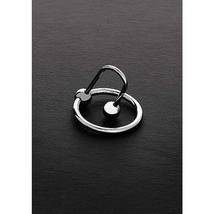 Korkociąg męski z pierścieniem stalowym, średnica 3,2 cm, mocowanie do cewki moczowej