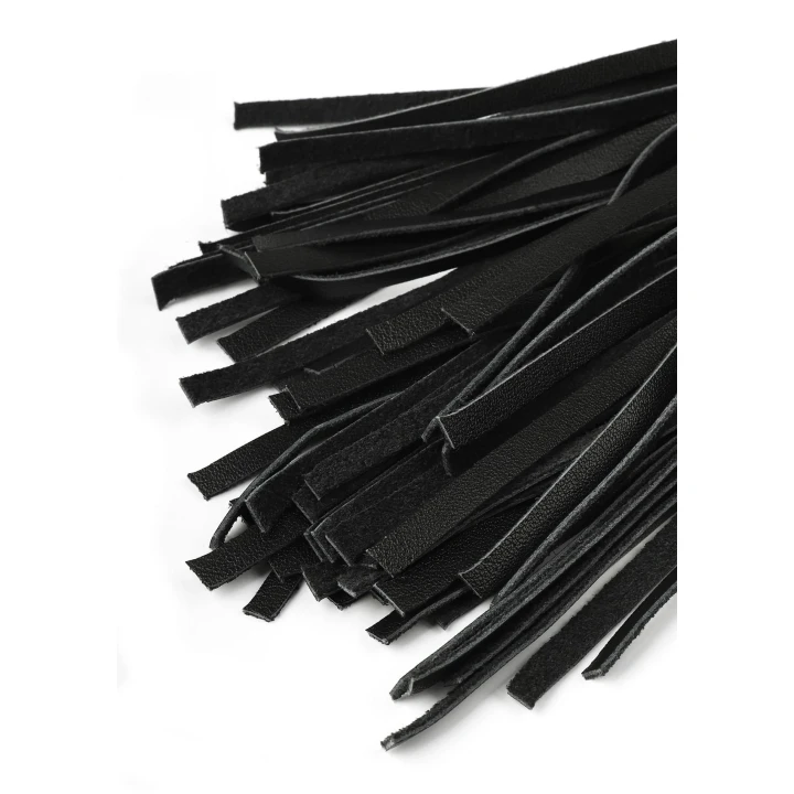 Bat skórzany Hidden Desire, długość 75 cm, skóra naturalna, metalowy pierścień