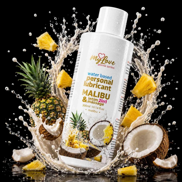 Preparat intymny i do masażu 2w1 MyLove Aroma Series Malibu 300 ml
