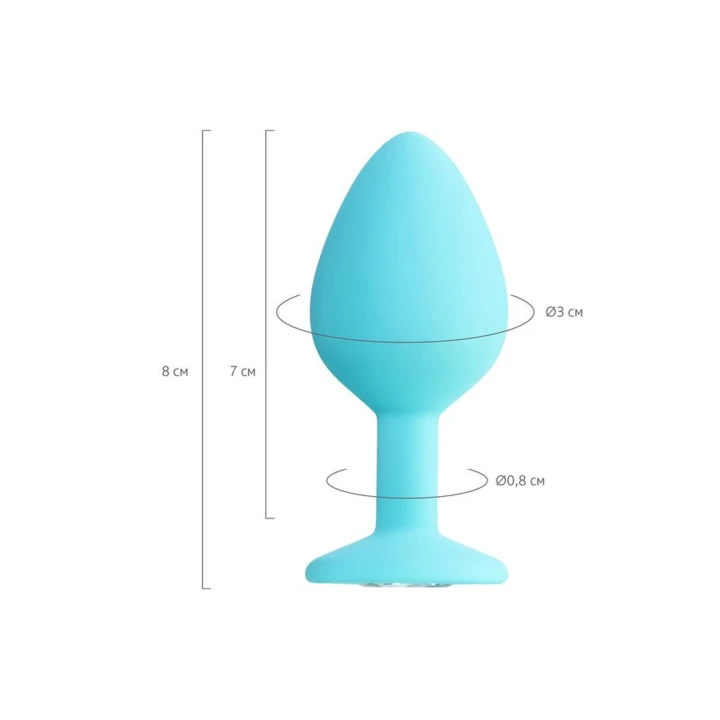 Wtyk analny Brilliant - kompaktowy rozmiar, ergonomiczny kształt, delikatna końcówka