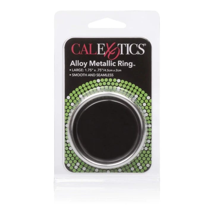 Pierścień Erekcyjny Metalowy - Duży Aluminium, 2 cm zewnętrzny, 4.5 cm długości