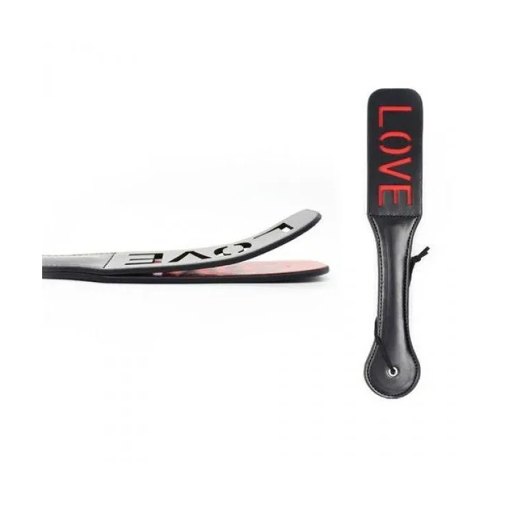 Packa do spankingu skórzana Toyz4Lovers Double Spank Paddle z uchwytem i pętlą