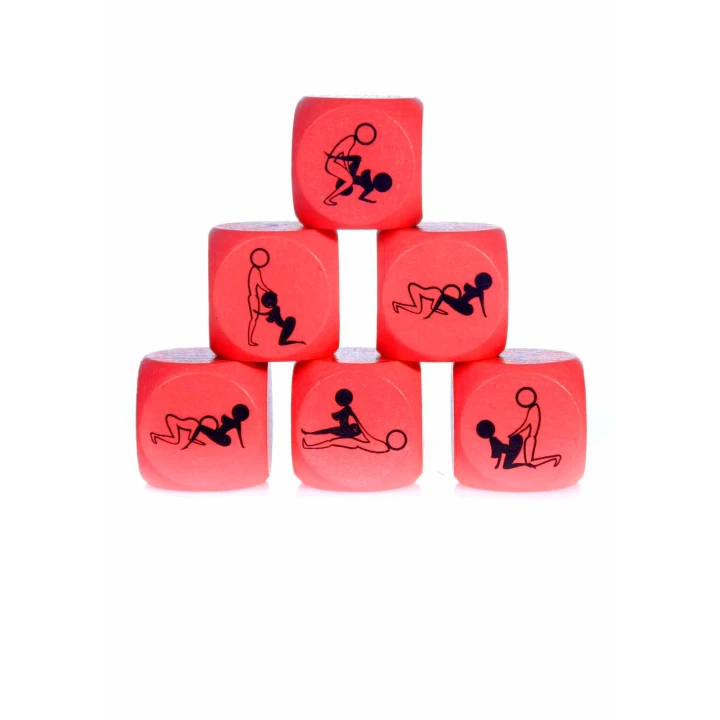 Gra w Kości Erotyczne - Zabawka-Kostka Miłości 25mm, Czerwona, 1 sztuka