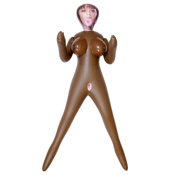 Lalka miłości Sandra - naturalnych rozmiarów, z nadrukowaną twarzą, 3 otwory miłosne