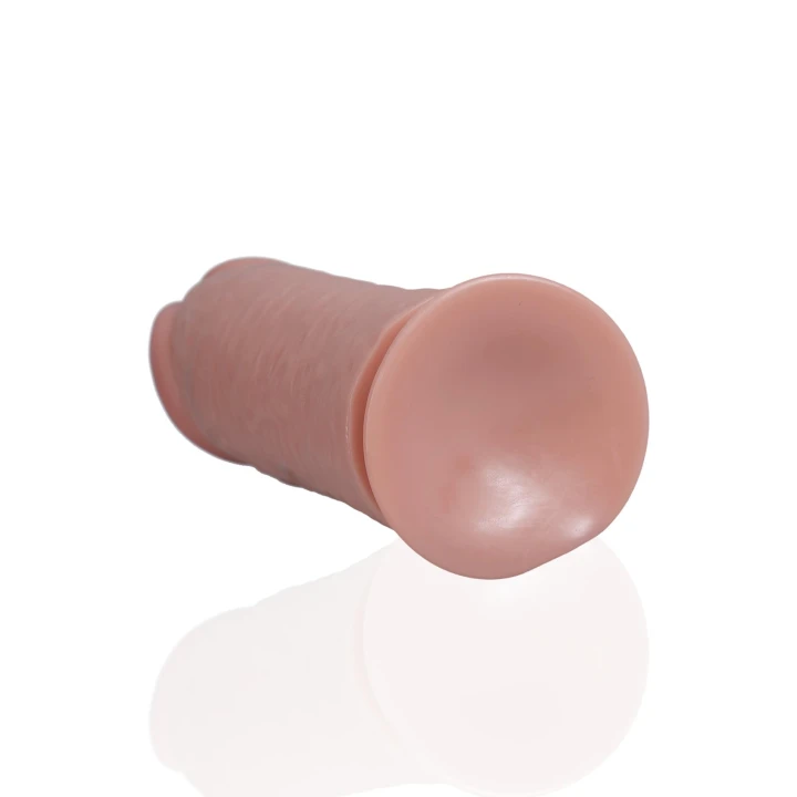 Dildo RealRock, 10'', PVC, Extra Gruby, Bez Jajek, Przyssawka